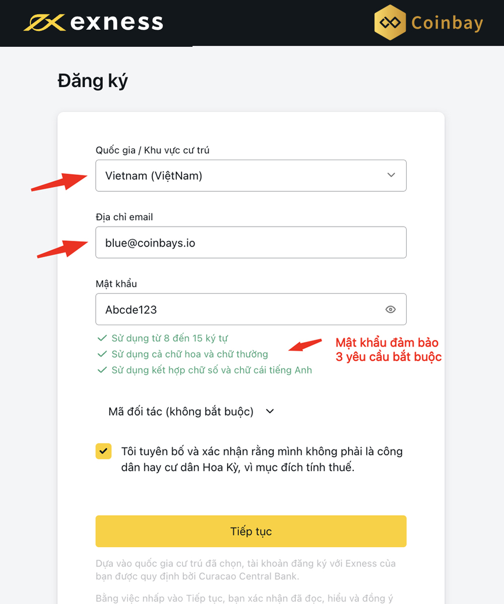 Hướng dẫn mở và xác minh tài khoản Exness